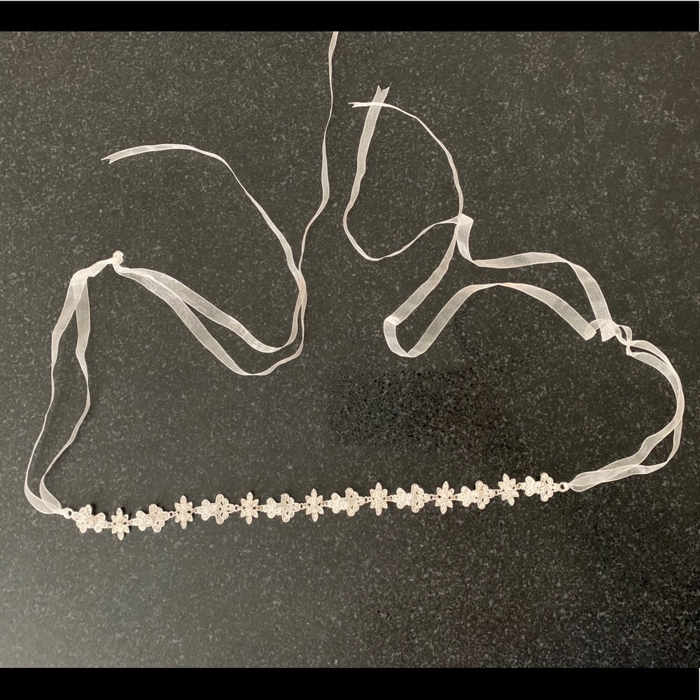 David’s Bridal Wedding Belt/ Head Piece